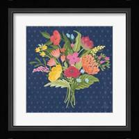 Love Letters X No Banner Blue Framed Print