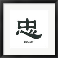 Loyalty Word Framed Print
