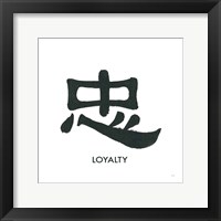 Loyalty Word Framed Print