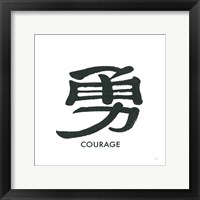 Courage Word Framed Print