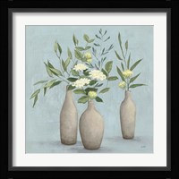 Natural Bouquet I Blue Fine Art Print