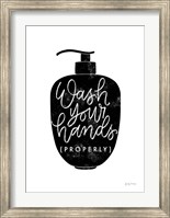 Wash Your Hands III Dispenser Fine Art Print