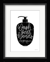 Wash Your Hands III Dispenser Fine Art Print