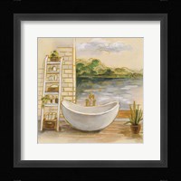 Spa by the Lake II Framed Print