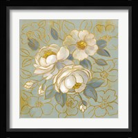 Sage Floral I Framed Print
