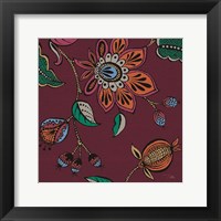 Garden Drawings II Wine Fine Art Print