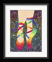 Rainbow Ballet Slippers Fine Art Print