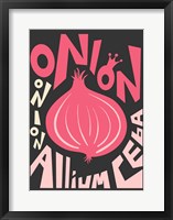 Kitchen Onion Framed Print