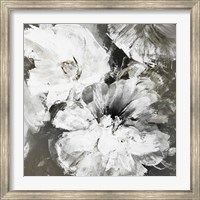 White and Gray Flowers Fine Art Print