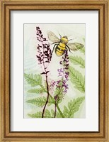 Bees Amongst the Liriope Fine Art Print