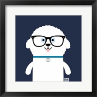 Bow Wow Bichon Frise Framed Print