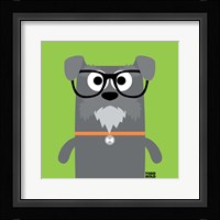 Bow Wow Schnauzer Framed Print