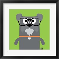 Bow Wow Schnauzer Framed Print