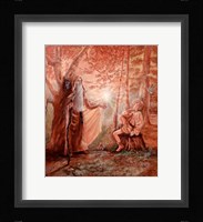 Merlin And The Boy Arthur Framed Print