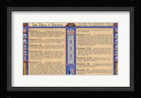 Bill Of Rights Framed Print