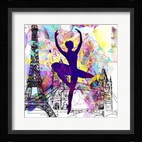 London Ballerina Silhouette 1 Framed Print