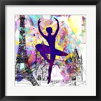 London Ballerina Silhouette 1 Framed Print