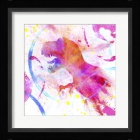 Painted Pink Dino Framed Print