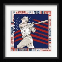 American Baseball Player 3 Framed Print
