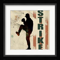 Baseball Urban Art 2 Framed Print