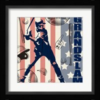 Vintage Baseball Sign 6 Fine Art Print