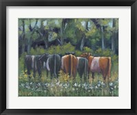 Huddle Spring Framed Print