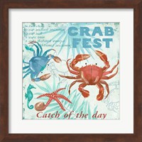 Crab Fest - Aqua Fine Art Print