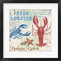 Fresh Lobster Framed Print
