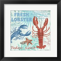 Fresh Lobster - Aqua Fine Art Print