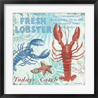 Fresh Lobster - Aqua Fine Art Print