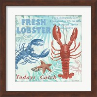 Fresh Lobster - Aqua Fine Art Print