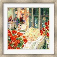 Geranium Porch Fine Art Print