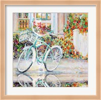 Bike Teal Reflection Fine Art Print