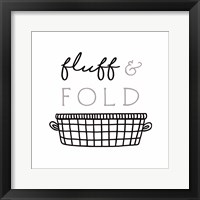 Fluff and Fold Framed Print