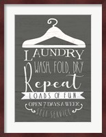 Laundry Sign Fine Art Print