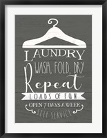 Laundry Sign Fine Art Print