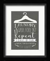 Laundry Sign Fine Art Print