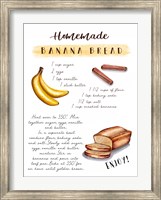 Banana Bread Recipe Fine Art Print
