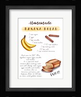 Banana Bread Recipe Fine Art Print
