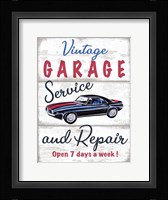 Vintage Garage Fine Art Print