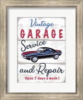 Vintage Garage Fine Art Print