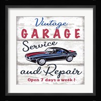 Vintage Garage Fine Art Print