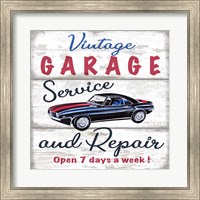 Vintage Garage Fine Art Print