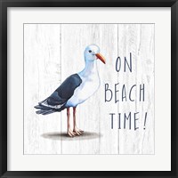 On Beach Time Framed Print