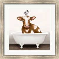 Cow in Bathtub Fine Art Print