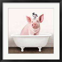 Pig in Bathtub Fine Art Print