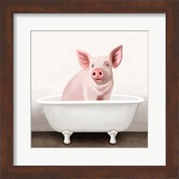 Pig in Bathtub Solo Fine Art Print