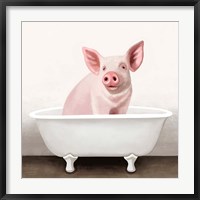 Pig in Bathtub Solo Fine Art Print