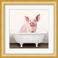 Pig in Bathtub Solo Fine Art Print