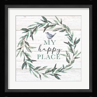 My Happy Place Framed Print